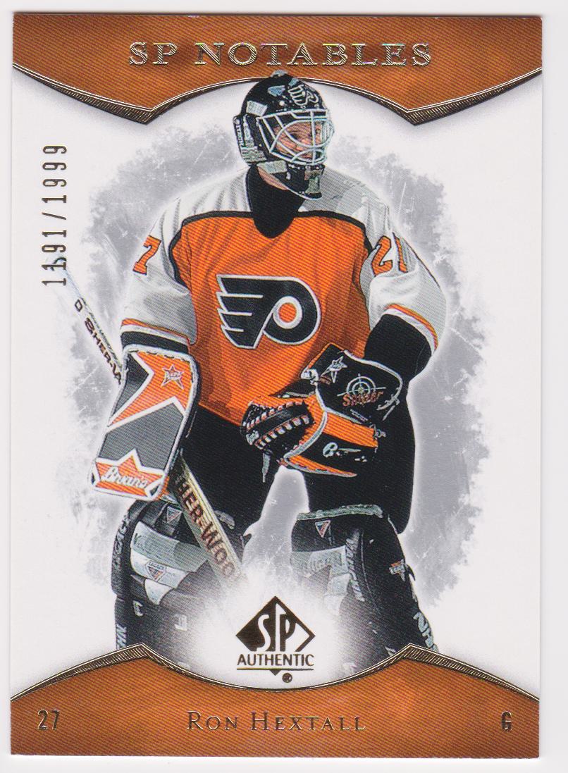 2007-08 SP Authentic #120 Ron Hextall NOTABLES - 1191/1999 (image for) 2007-08 SP Authentic #120 Ron Hextall NOTABLES - 1191/1999