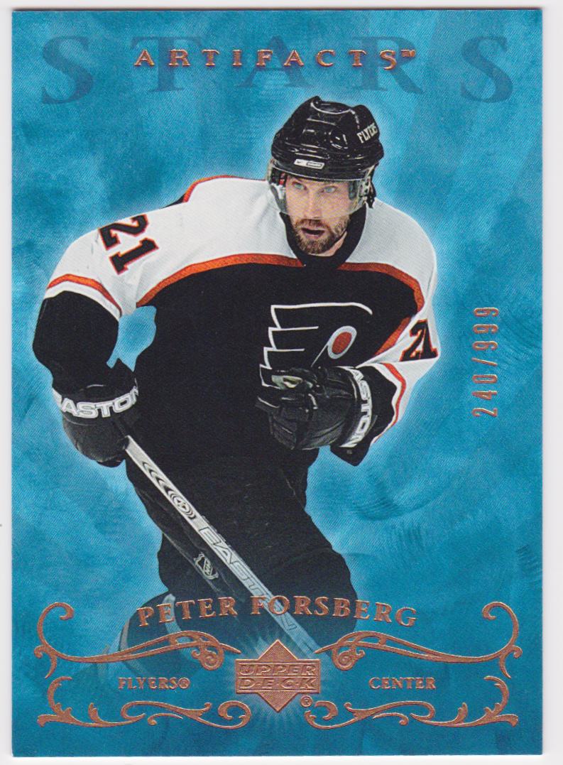 2006-07 Artifacts #188 Peter Forsberg Stars 240/999 (image for) 2006-07 Artifacts #188 Peter Forsberg Stars 240/999