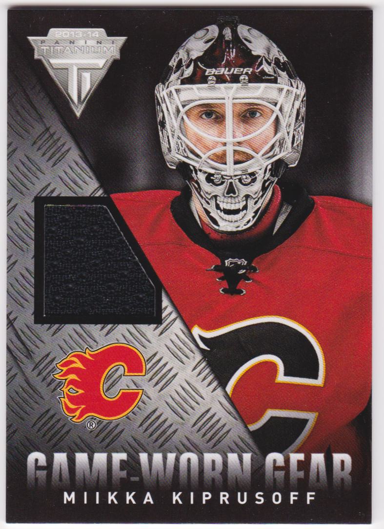 (image for) 2013-14 Panini Titanium Game Worn Gear #GGMK Miikka Kiprusoff - Jerseys