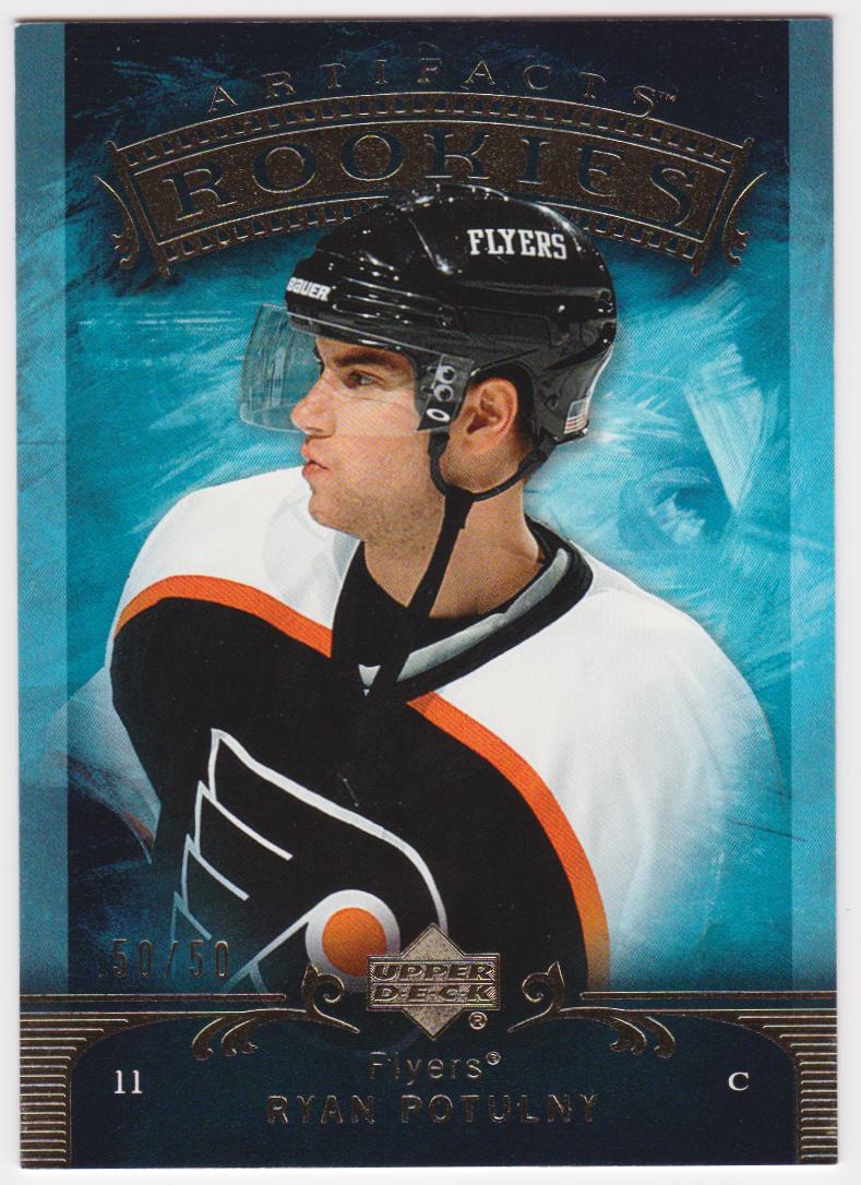 2006-07 Artifacts Gold #208 Ryan Potulny 50/50 - RC Year (image for) 2006-07 Artifacts Gold #208 Ryan Potulny 50/50 - RC Year