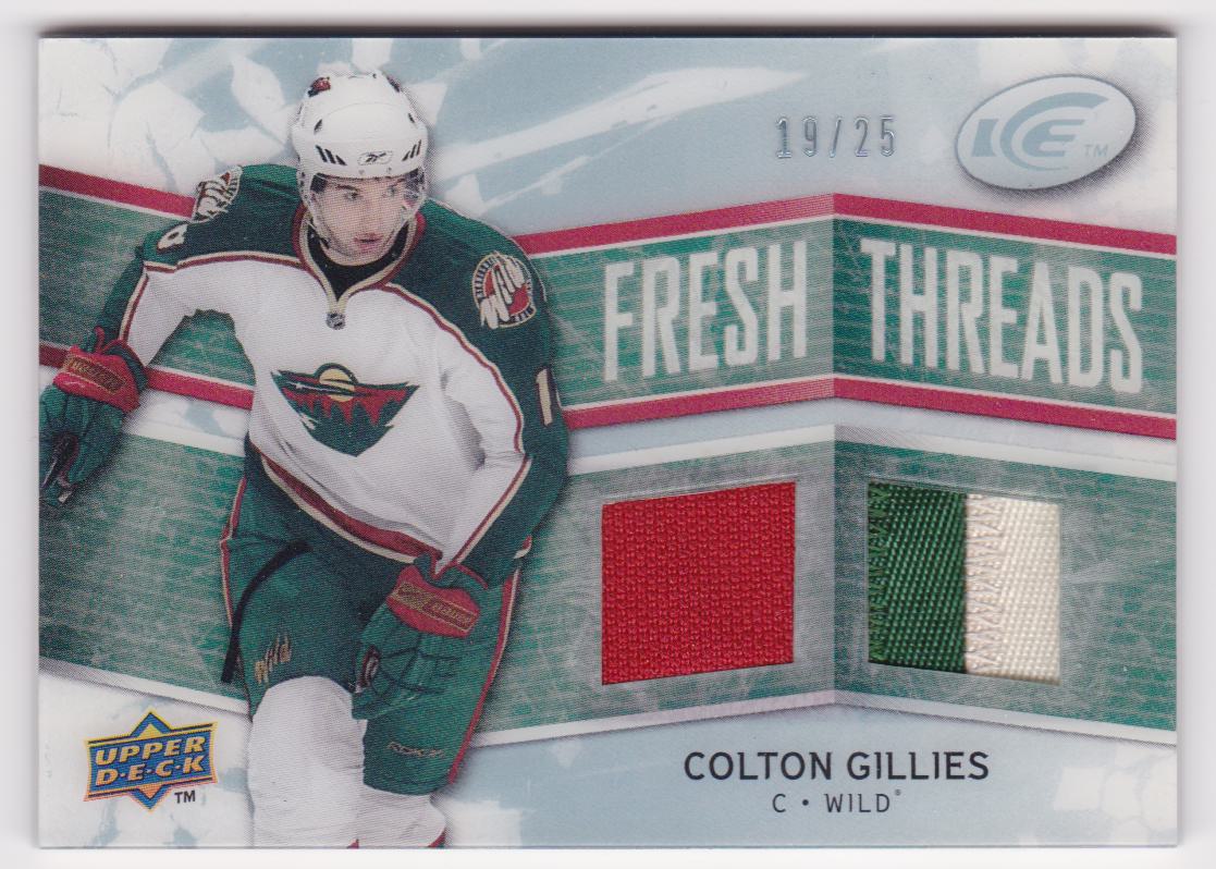 (image for) 2008-09 Upper Deck Ice Fresh Threads Patches #FTCG Colton Gillies 19/25