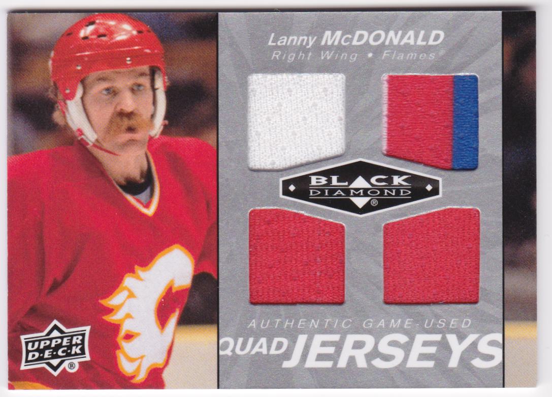 (image for) 2010-11 Black Diamond Jerseys Quad #QJLM Lanny McDonald
