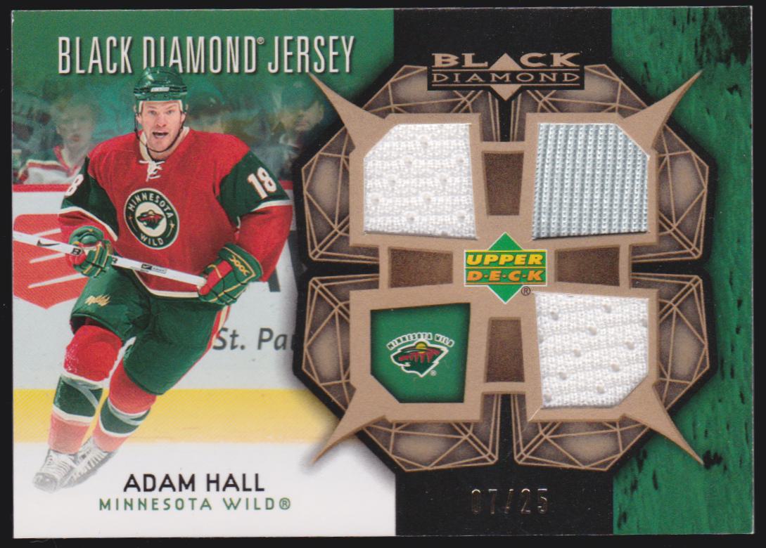 (image for) 2007-08 Black Diamond Jerseys Gold Triple #BDJAH Adam Hall - 07/25