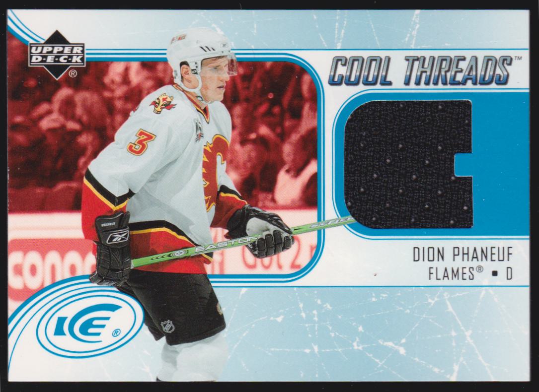 2005-06 Upper Deck Ice Cool Threads #CTDP Dion Phaneuf RC (image for) 2005-06 Upper Deck Ice Cool Threads #CTDP Dion Phaneuf RC