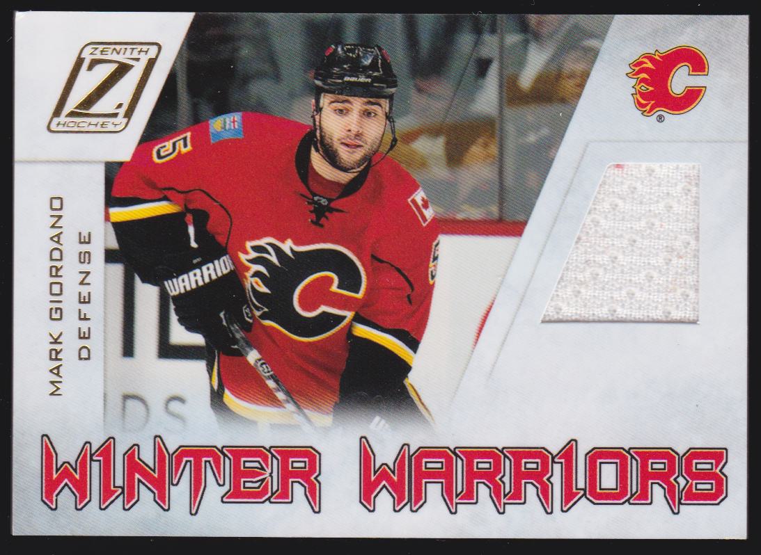 2010-11 Zenith Winter Warriors Materials #MG Mark Giordano (image for) 2010-11 Zenith Winter Warriors Materials #MG Mark Giordano