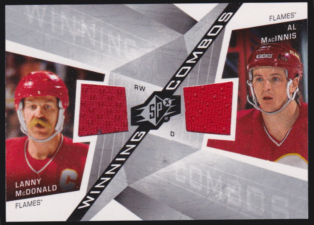 (image for) 2008-09 SPx Winning Combos #WCMM Lanny McDonald/Al MacInnis