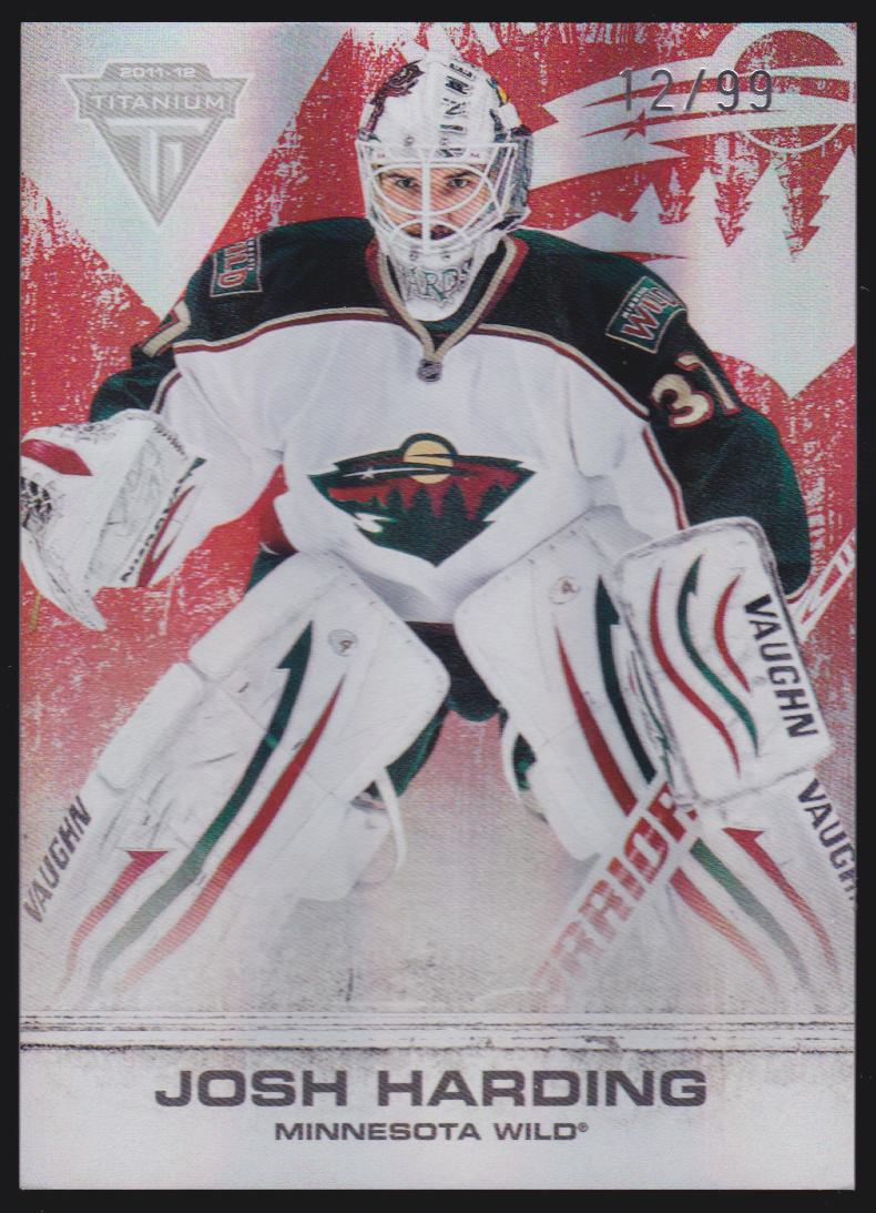 2011-12 Panini Titanium Spectrum Ruby #88 Josh Harding 12/99 (image for) 2011-12 Panini Titanium Spectrum Ruby #88 Josh Harding 12/99