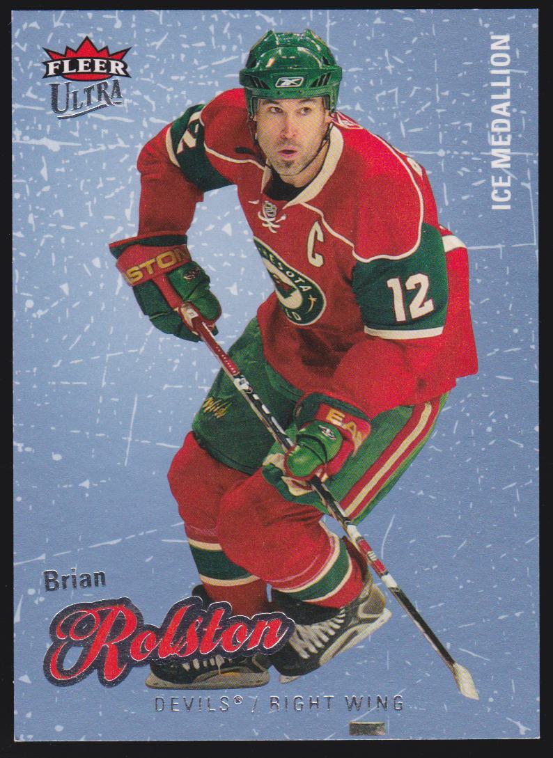 2008-09 Ultra Ice Medallion #46 Brian Rolston 019/100 (image for) 2008-09 Ultra Ice Medallion #46 Brian Rolston 019/100