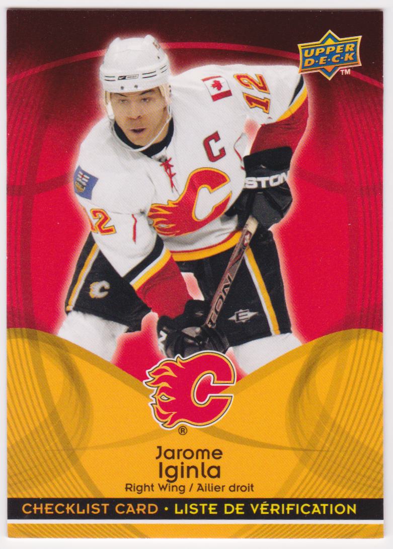 2009-10 McDonald's Upper Deck Checklists #CL2 Jarome Iginla (image for) 2009-10 McDonald's Upper Deck Checklists #CL2 Jarome Iginla