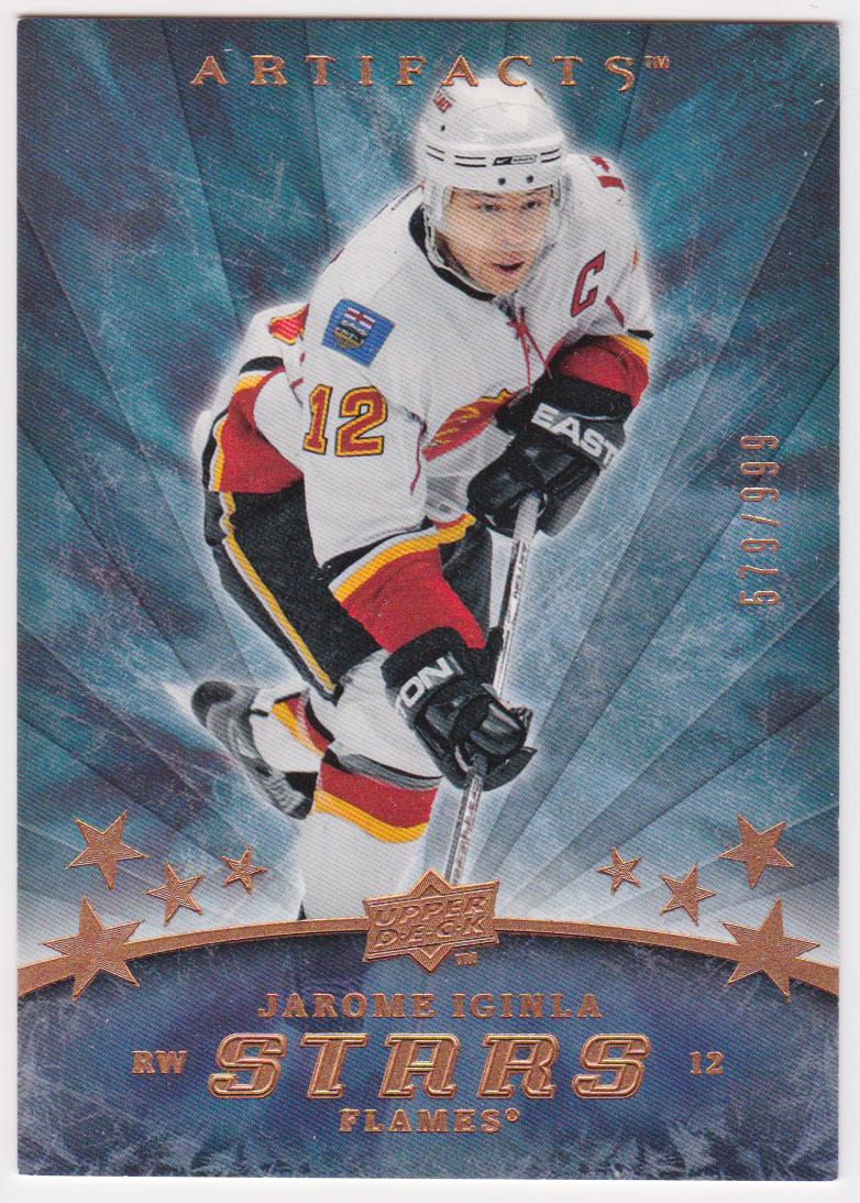 2008-09 Artifacts #191 Jarome Iginla - Stars - 579/999 (image for) 2008-09 Artifacts #191 Jarome Iginla - Stars - 579/999