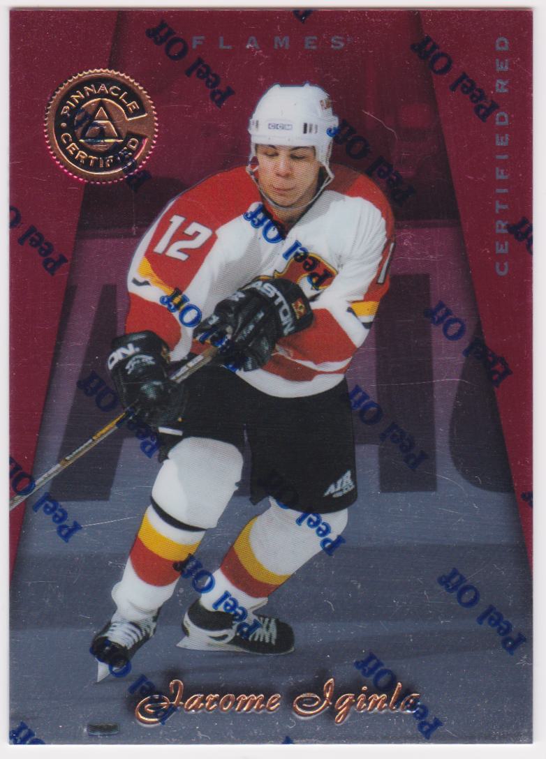 1997-98 Pinnacle Certified Red #55 Jarome Iginla (image for) 1997-98 Pinnacle Certified Red #55 Jarome Iginla