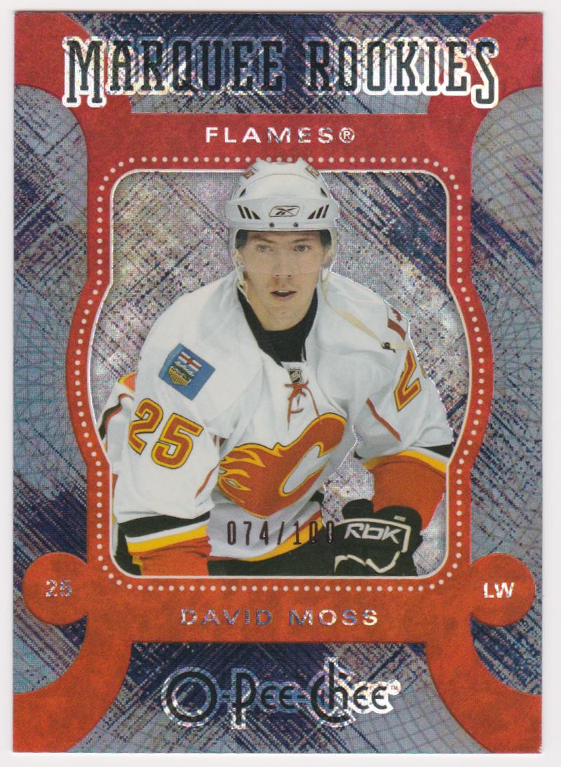2007-08 O-Pee-Chee Micromotion Black #515 David Moss - RC Year - 074/100 (image for) 2007-08 O-Pee-Chee Micromotion Black #515 David Moss - RC Year - 074/100