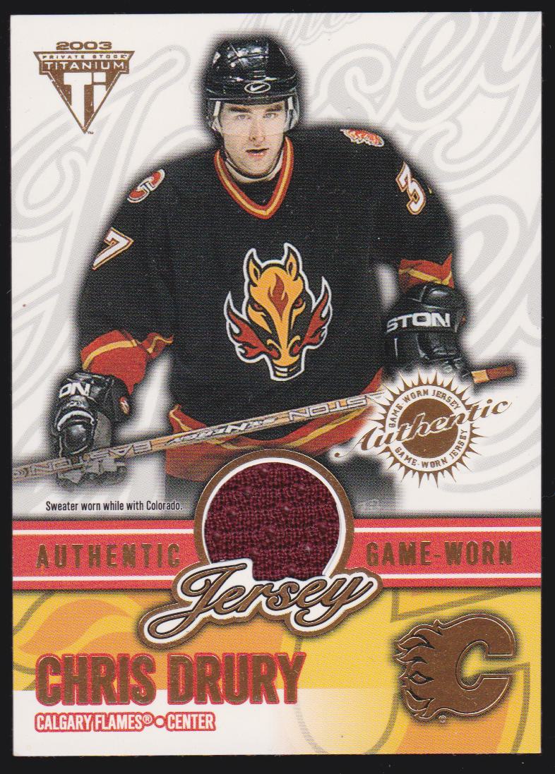 2002-03 Titanium Jerseys #11 Chris Drury 210/514 (image for) 2002-03 Titanium Jerseys #11 Chris Drury 210/514