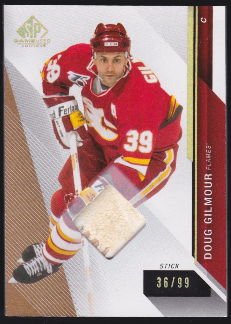 (image for) 2014-15 SP Game Used Gold Spectrum Materials #31 Doug Gilmour - STICK - 36/99