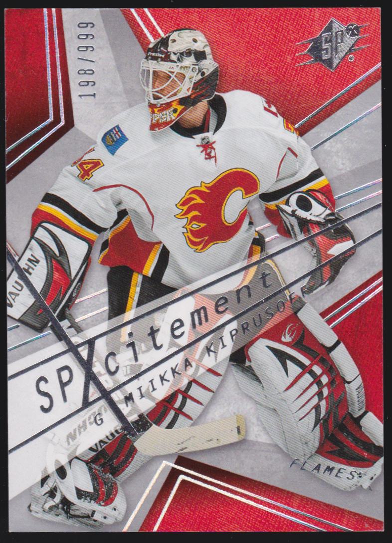 (image for) 2008-09 SPx SPxcitement #X43 Miikka Kiprusoff 198/999