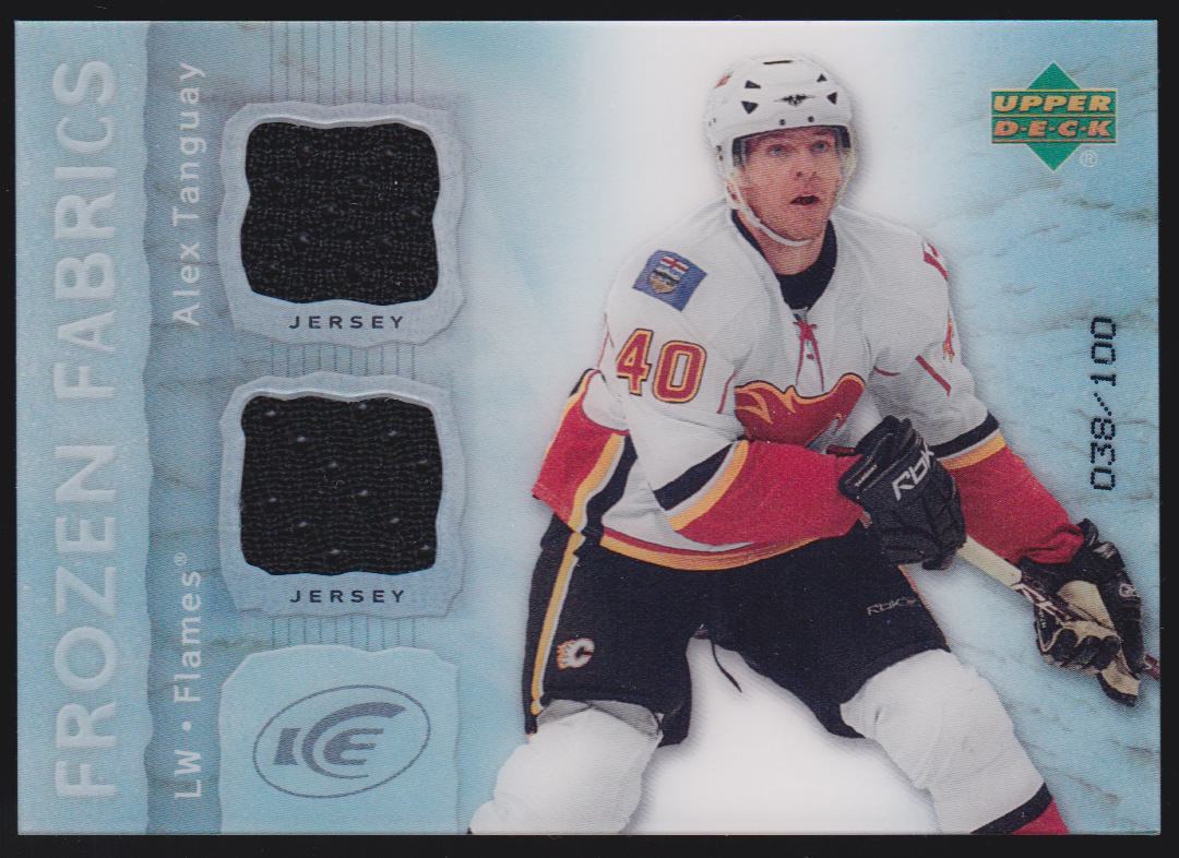 (image for) 2007-08 Upper Deck Ice Frozen Fabrics Parallel #FFAT Alex Tanguay - Jerseys - 38/100