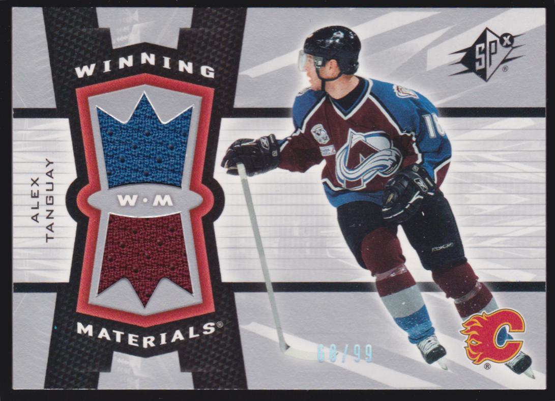 2006-07 SPx Winning Materials Spectrum #WMAT Alex Tanguay 68/99 (image for) 2006-07 SPx Winning Materials Spectrum #WMAT Alex Tanguay 68/99