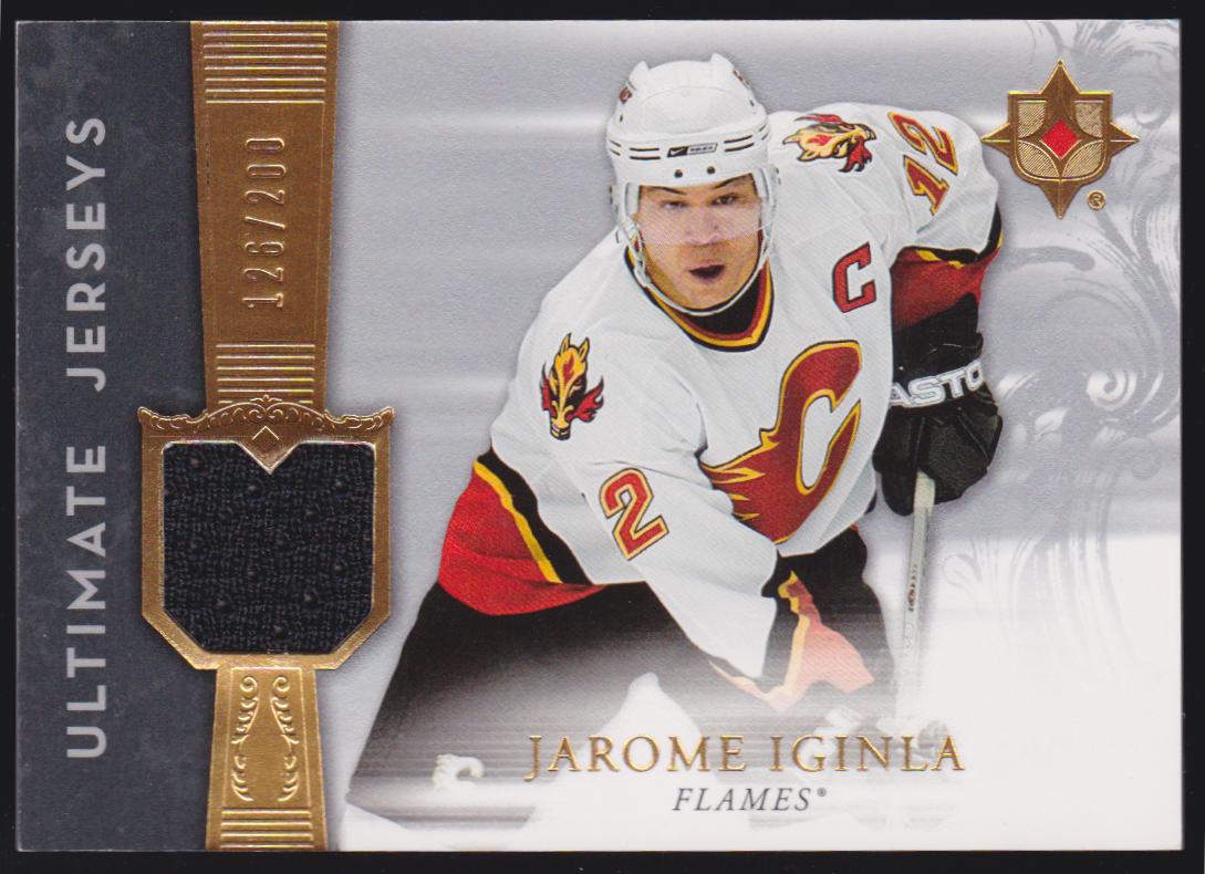 2006-07 Ultimate Collection Jerseys #UJJI Jarome Iginla 126/200 (image for) 2006-07 Ultimate Collection Jerseys #UJJI Jarome Iginla 126/200