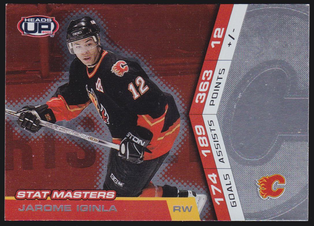 (image for) 2002-03 Pacific Heads Up Stat Masters #5 Jarome Iginla