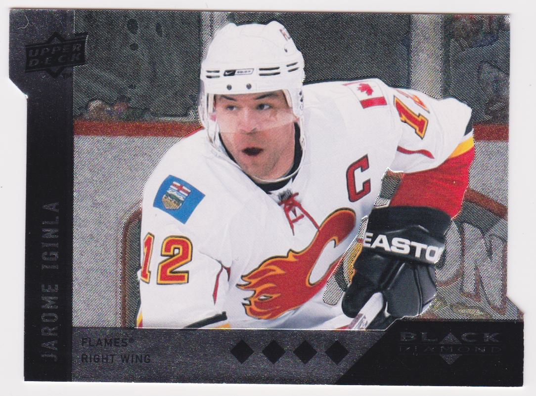 2009-10 Black Diamond Horizontal Perimeter Die-Cut #BD13 Jarome Iginla (image for) 2009-10 Black Diamond Horizontal Perimeter Die-Cut #BD13 Jarome Iginla