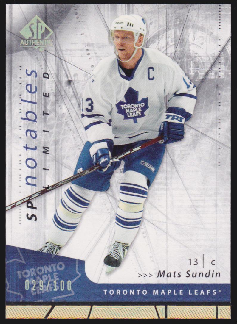 (image for) 2006-07 SP Authentic Limited #137 Mats Sundin 029/100