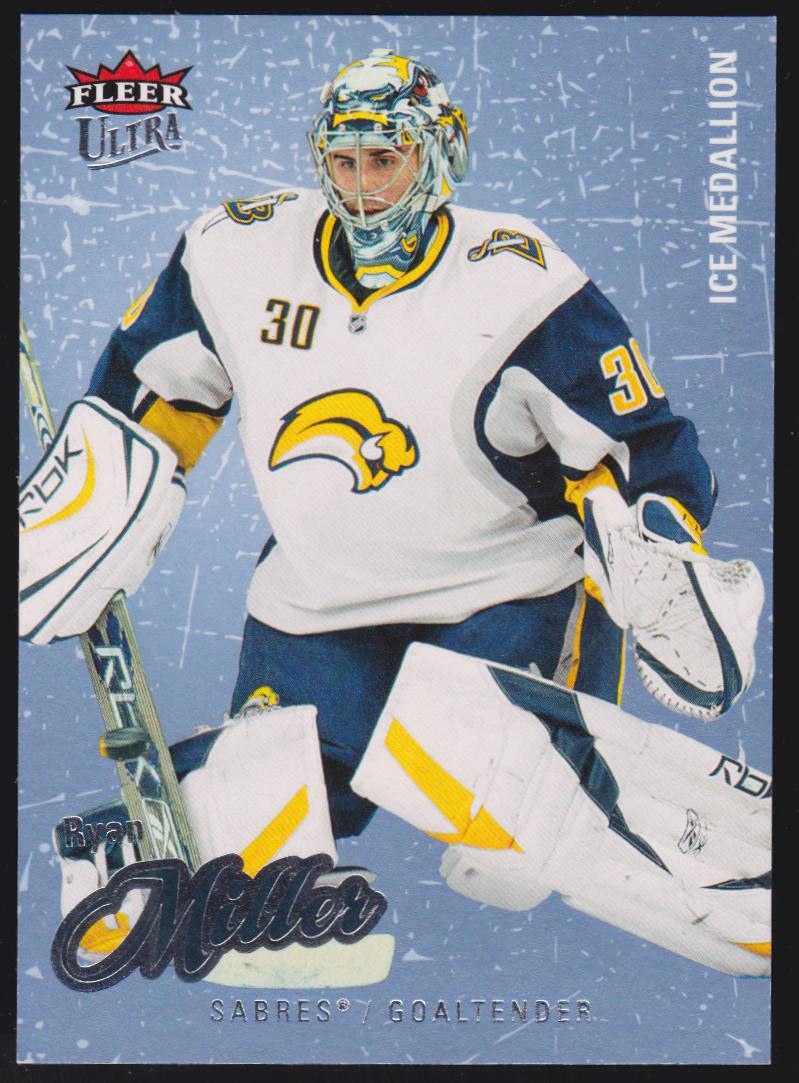 2008-09 Ultra Ice Medallion #16 Ryan Miller 019/100 (image for) 2008-09 Ultra Ice Medallion #16 Ryan Miller 019/100