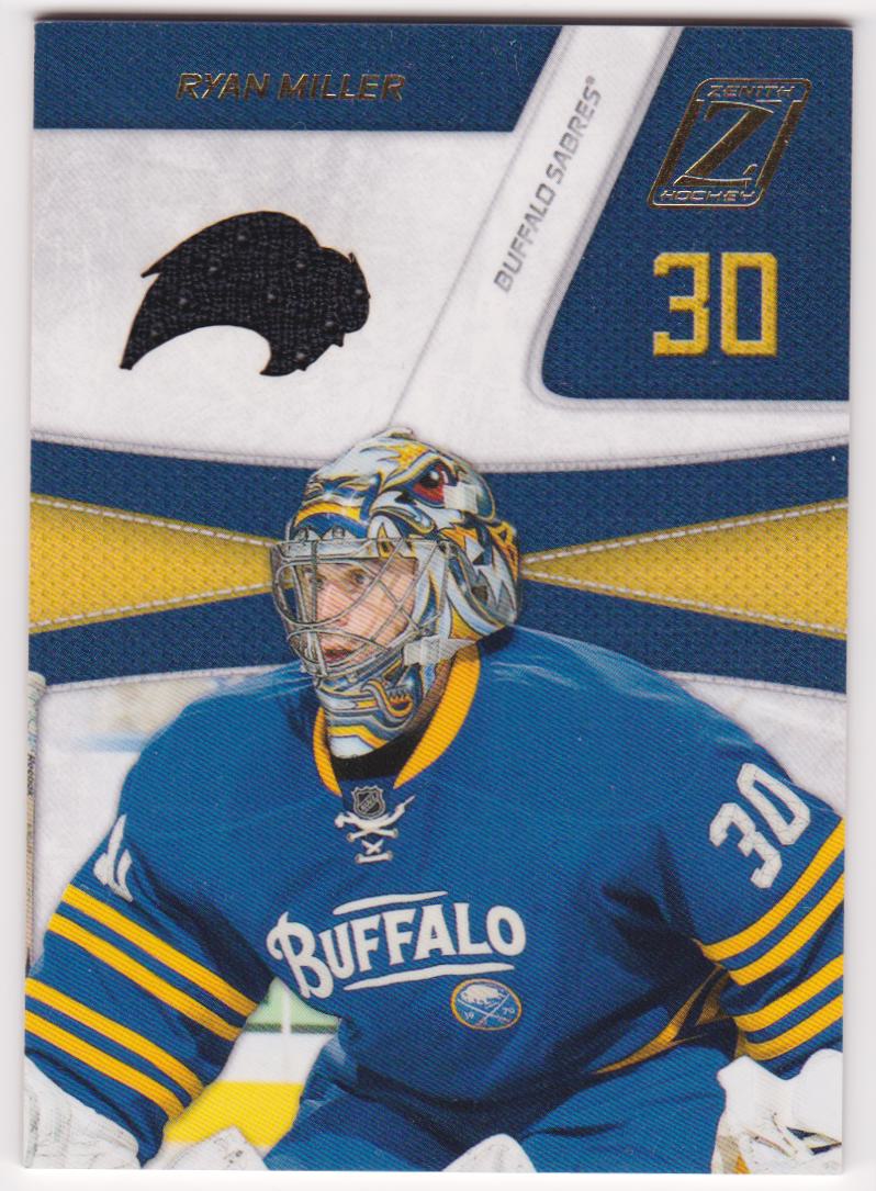 2010-11 Zenith Team Logo Die-Cut Jerseys #RMI Ryan Miller (image for) 2010-11 Zenith Team Logo Die-Cut Jerseys #RMI Ryan Miller