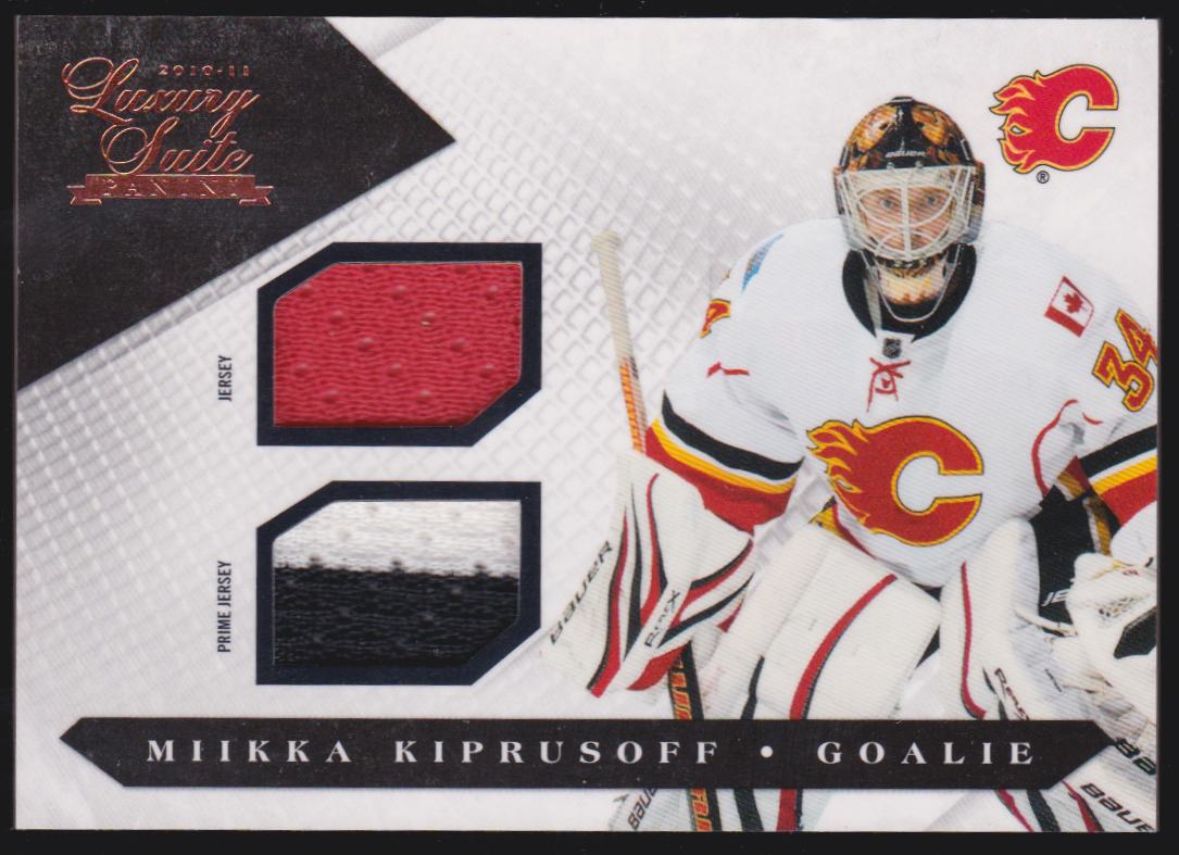 (image for) 2010-11 Luxury Suite Jerseys Prime #11 Miikka Kiprusoff 125/150