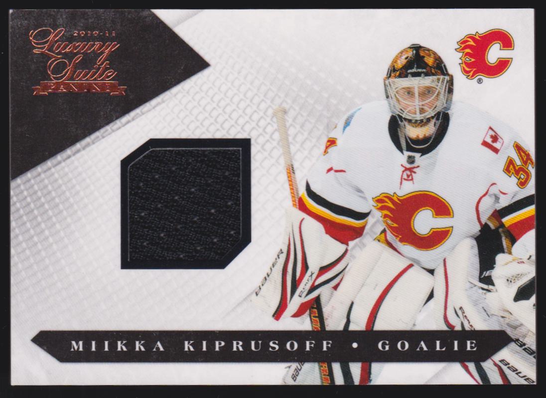 2010-11 Luxury Suite #11 Miikka Kiprusoff - Jerseys 595/599 (image for) 2010-11 Luxury Suite #11 Miikka Kiprusoff - Jerseys 595/599