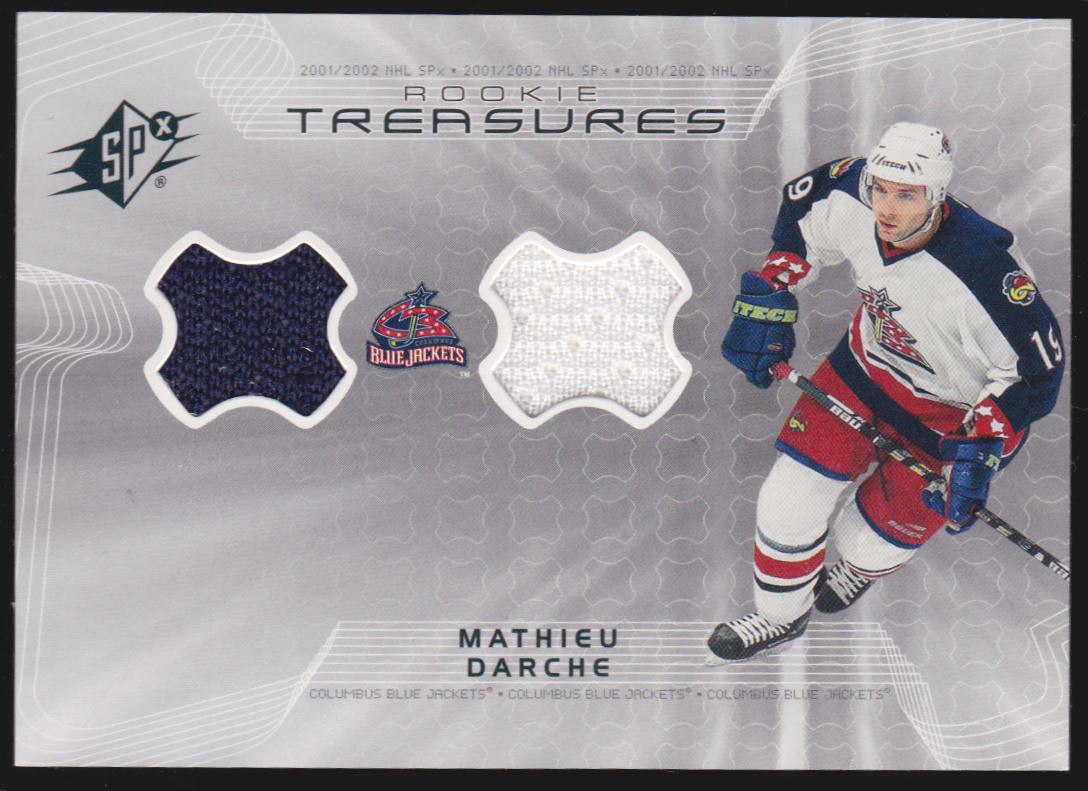 (image for) 2001-02 SPx Rookie Treasures #RTDA Mathieu Darche - RC Year Jerseys