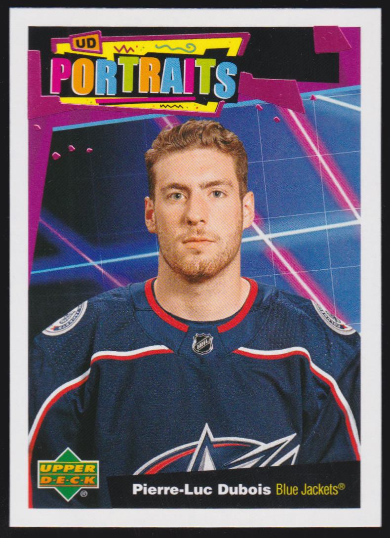 2020-21 Upper Deck UD Portraits #P32 Pierre-Luc Dubois (image for) 2020-21 Upper Deck UD Portraits #P32 Pierre-Luc Dubois