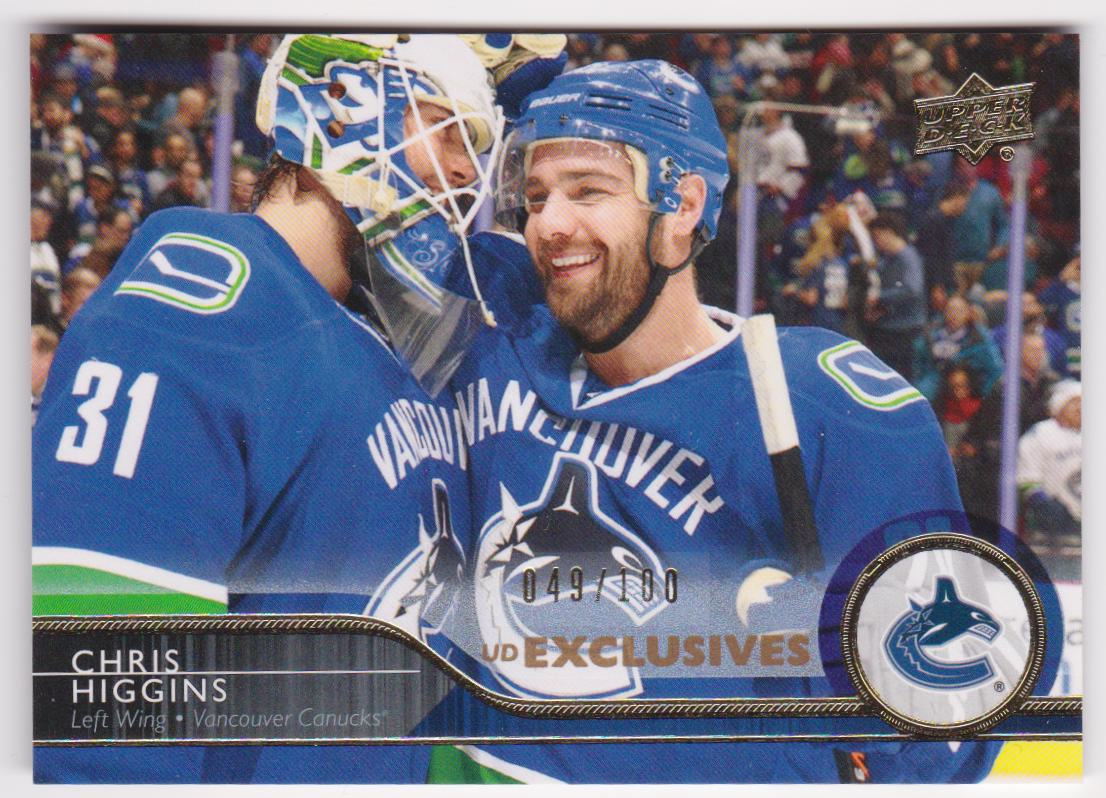 2014-15 Upper Deck Exclusives #184 Chris Higgins 49/100 (image for) 2014-15 Upper Deck Exclusives #184 Chris Higgins 49/100