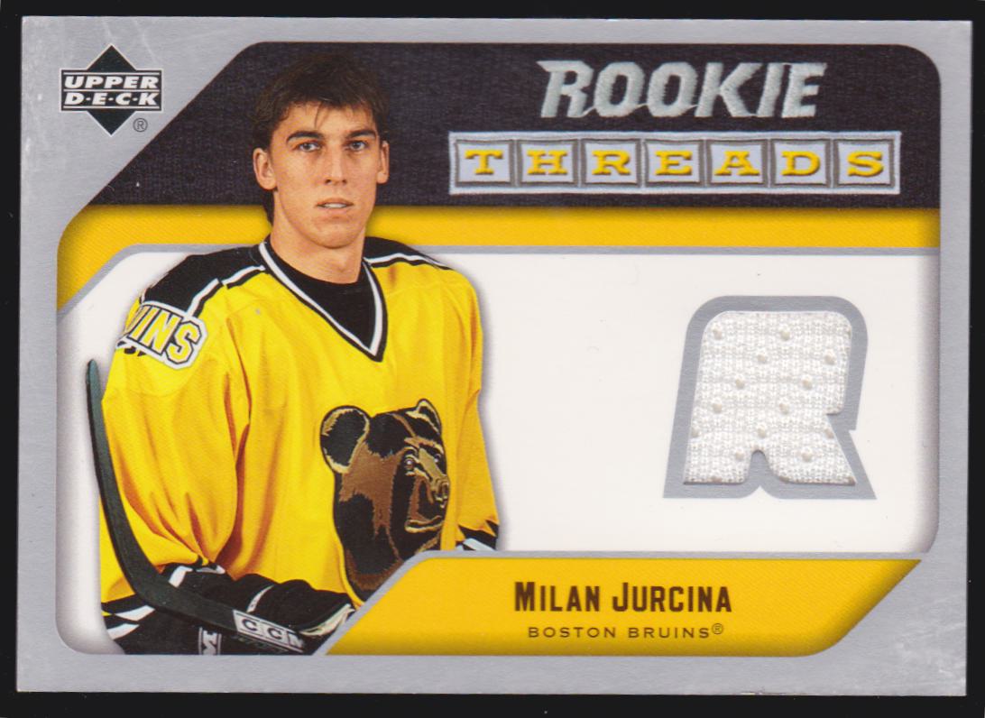 2005-06 Upper Deck Rookie Threads #RTMJ Milan Jurcina - Jerseys (image for) 2005-06 Upper Deck Rookie Threads #RTMJ Milan Jurcina - Jerseys
