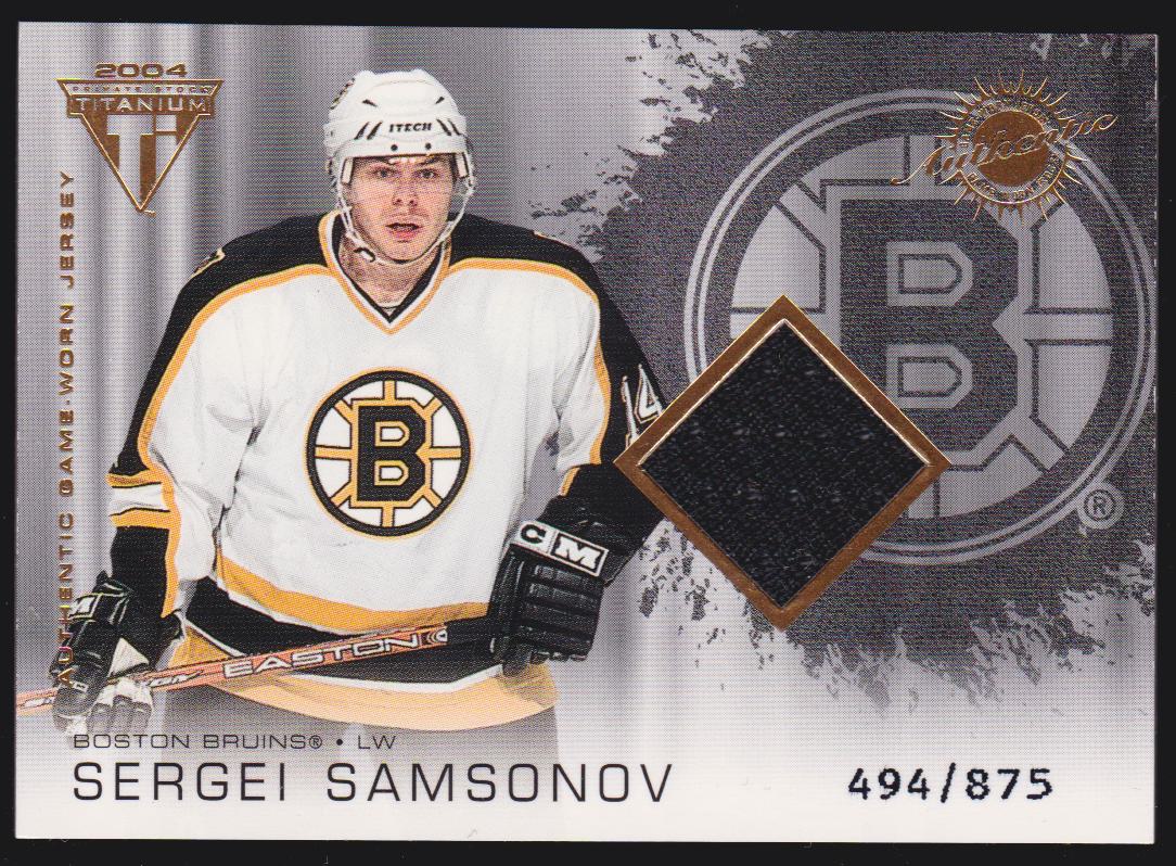 (image for) 2003-04 Titanium #144 Sergei Samsonov Jerseys 494/875