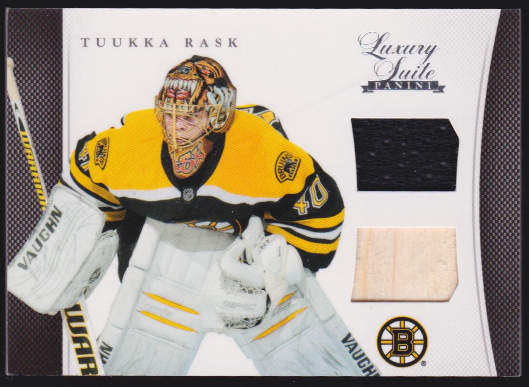 2011-12 Luxury Suite #32 Tuukka Rask / Jerseys & Stick (image for) 2011-12 Luxury Suite #32 Tuukka Rask / Jerseys & Stick