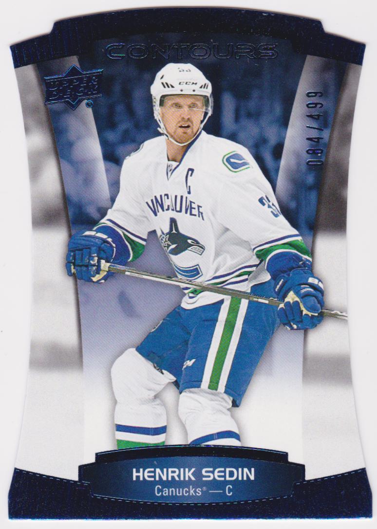 (image for) 2015-16 Upper Deck Contours Blue #82 Henrik Sedin 084/499
