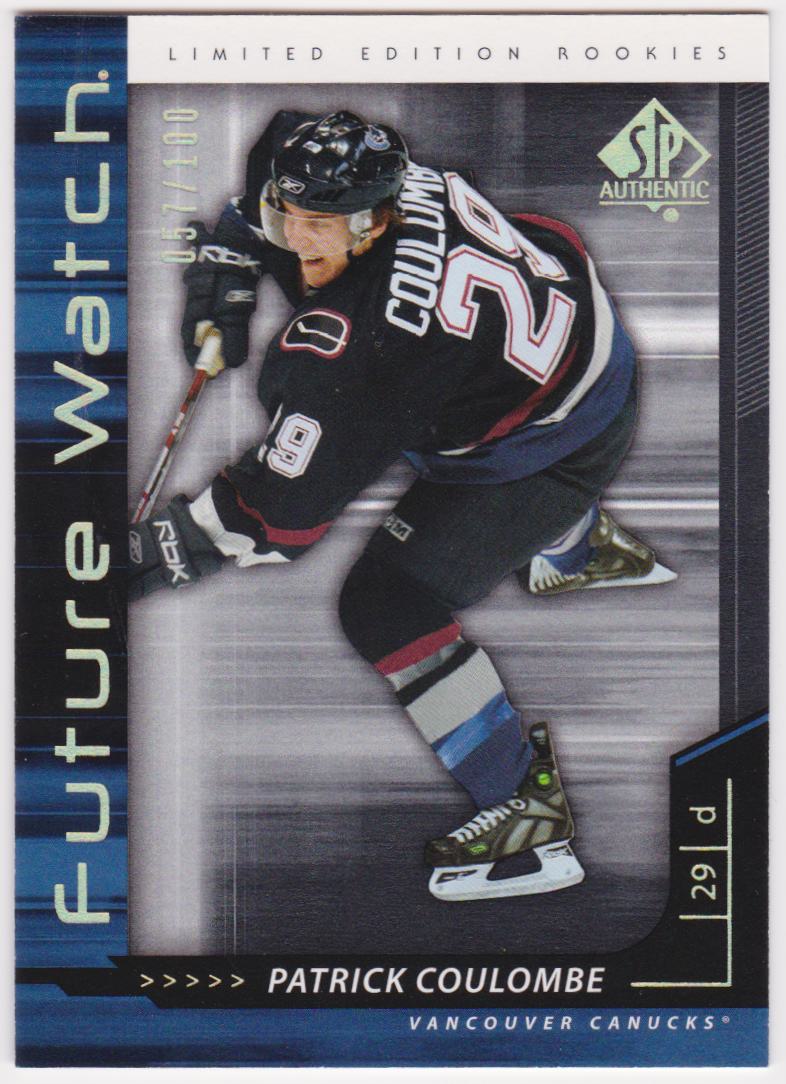 (image for) 2006-07 SP Authentic Limited #213 Patrick Coulombe 057/100