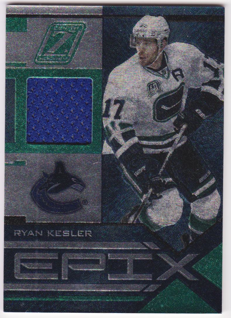 2010-11 Zenith Epix Materials #3 Ryan Kesler 042/100 (image for) 2010-11 Zenith Epix Materials #3 Ryan Kesler 042/100
