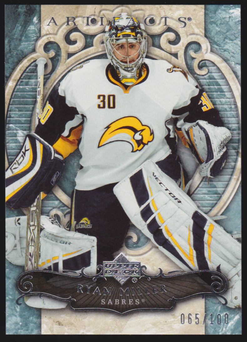 2007-08 Artifacts Silver #1 Ryan Miller - 065/100 (image for) 2007-08 Artifacts Silver #1 Ryan Miller - 065/100