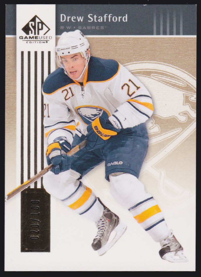 2011-12 SP Game Used Gold #14 Drew Stafford 020/100 (image for) 2011-12 SP Game Used Gold #14 Drew Stafford 020/100