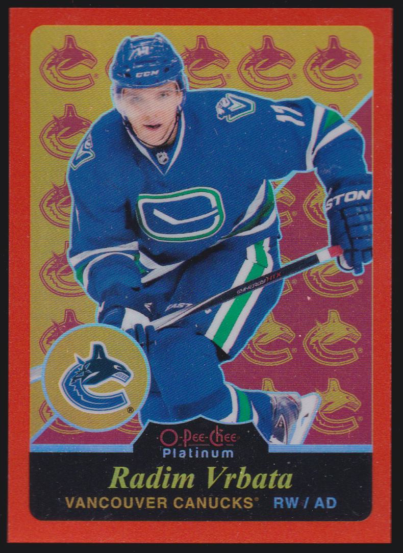 (image for) 2015-16 O-Pee-Chee Platinum Retro Rainbow Orange #R56 Radim Vrbata 26/49