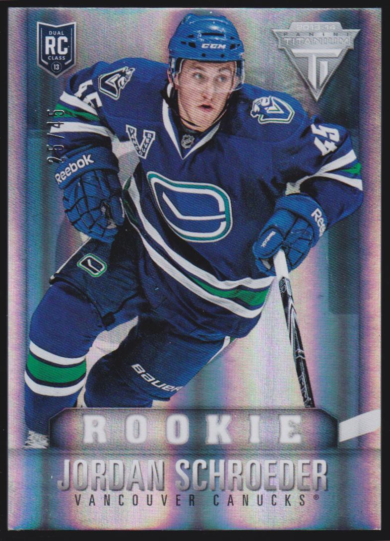 (image for) 2013-14 Panini Titanium #157 Jordan Schroeder 25/45 RC