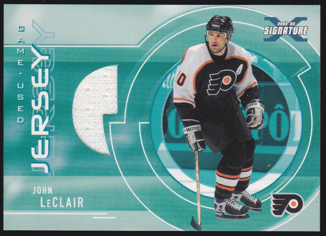 2002-03 BAP Signature Series Jerseys #SGJ26 John LeClair (image for) 2002-03 BAP Signature Series Jerseys #SGJ26 John LeClair