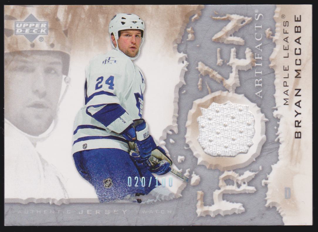 (image for) 2007-08 Artifacts Frozen Artifacts Silver #FAMC Bryan McCabe - 020/100
