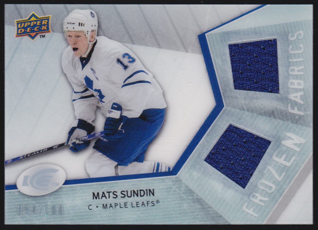 (image for) 2008-09 UD Ice Frozen Fabrics Parallel #FFMS Mats Sundin
