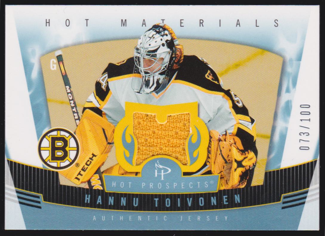 2006-07 Hot Prospects Hot Materials Red Hot #HMHT Hannu Toivonen (image for) 2006-07 Hot Prospects Hot Materials Red Hot #HMHT Hannu Toivonen