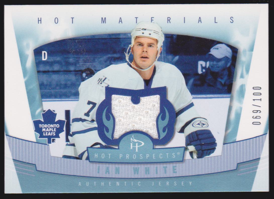 2006-07 Hot Prospects Hot Materials Red Hot #HMIW Ian White (image for) 2006-07 Hot Prospects Hot Materials Red Hot #HMIW Ian White
