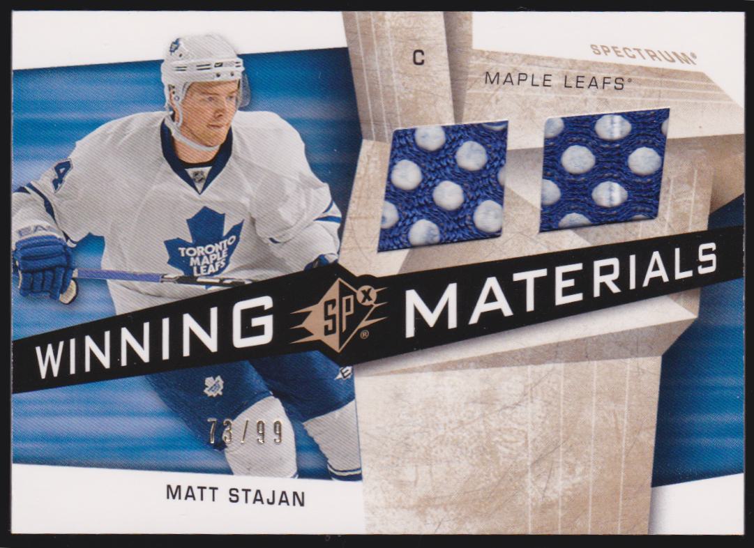(image for) 2008-09 SPx Winning Materials Spectrum #WMST Matt Stajan