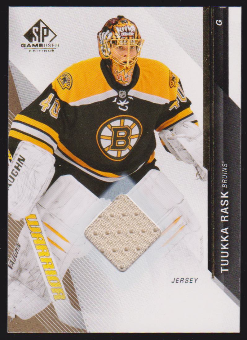 2014-15 SP Game Used Gold Jerseys #28 Tuukka Rask (image for) 2014-15 SP Game Used Gold Jerseys #28 Tuukka Rask
