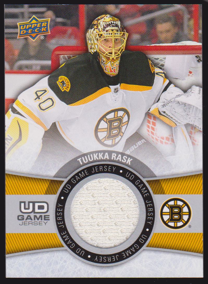 2015-16 Upper Deck Game Jerseys #GJTR Tuukka Rask (image for) 2015-16 Upper Deck Game Jerseys #GJTR Tuukka Rask